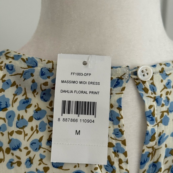 Faithfull the Brand Massimo Tie Front Midi Dress - Picture 6 of 7